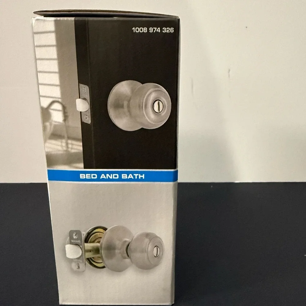 Defiant Hartford Satin Nickel Bed and Bath Privacy Door Knob